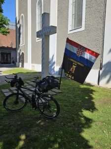 Ispraćaj Ivice Nerera koji će biciklirati od Varaždina do Čakovca / Foto: Pavo Jazvić